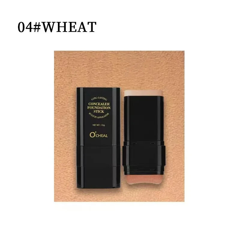Dual-ended contour stick, facial foundation, concealer, long-lasting dark circles, correcting contour concealer, makeup