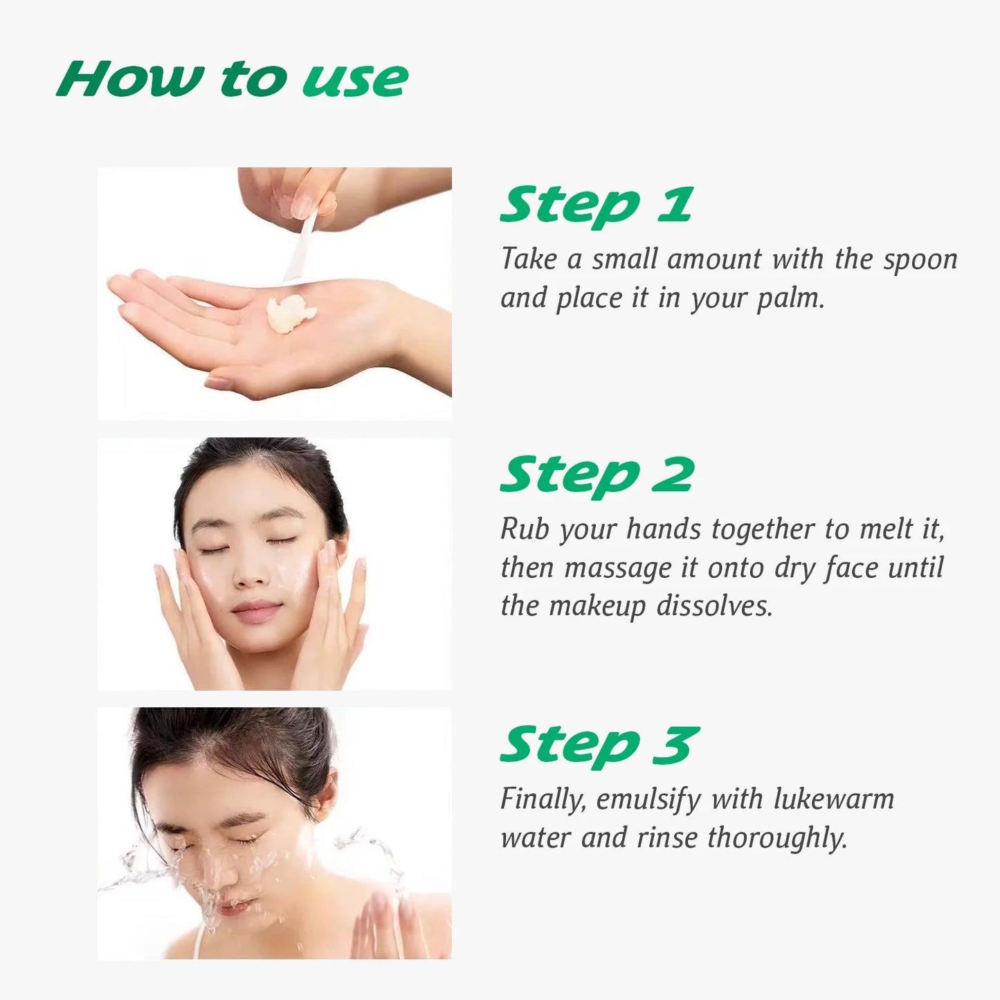 Makeup Melting Cleansing Balm – Rapid Emulsifying Makeup Remover for Waterproof Makeup, Cleansing Oil, Korean Makeup Remover