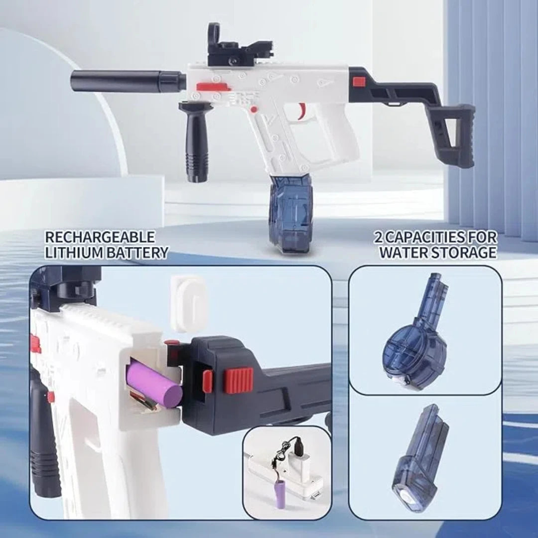 Electric Water Gun, Water Guns for Adults Kids, Strong Power, Up to 25 FT Long Range, Summer Water Gun Toys for Adults and Kids.