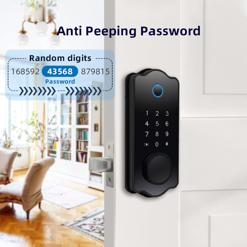 5-in-1 Smart Water-Resistant Door Lock with Auto Lock &