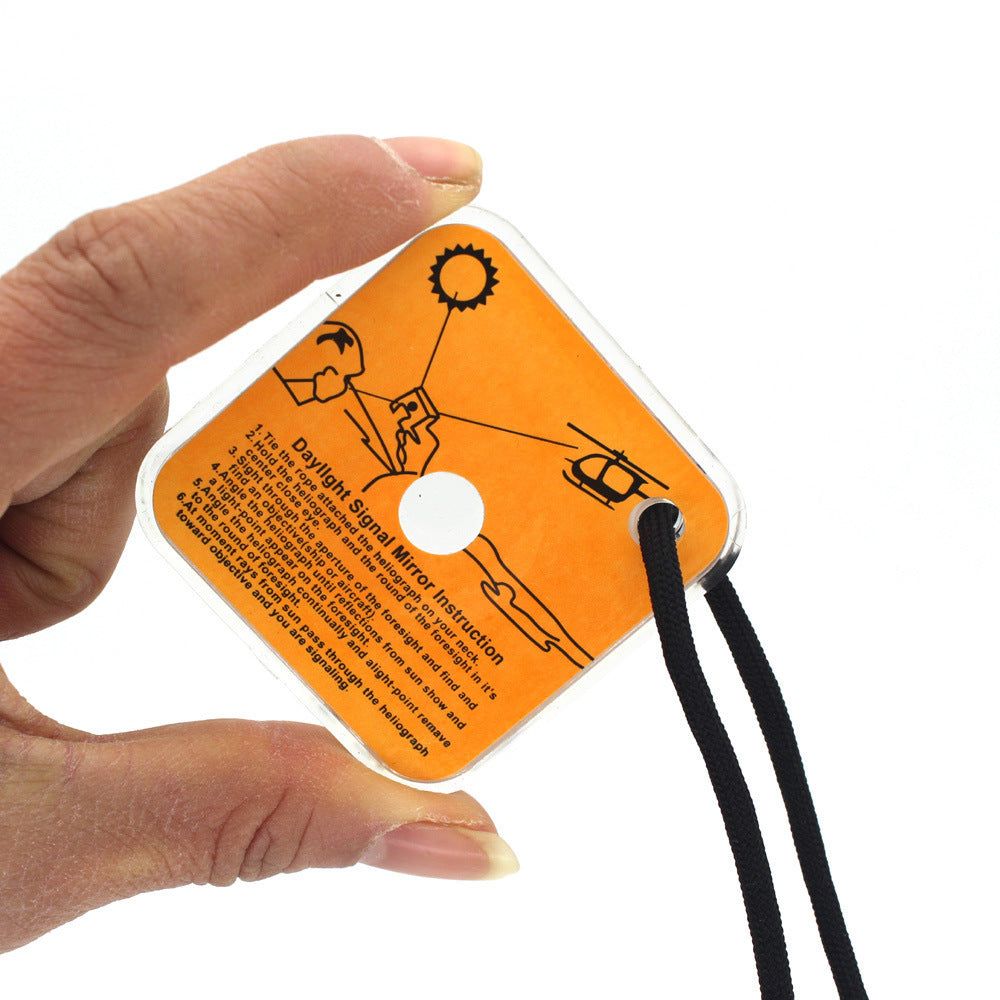 Outdoor Survival Signal Mirror SOS Reflector