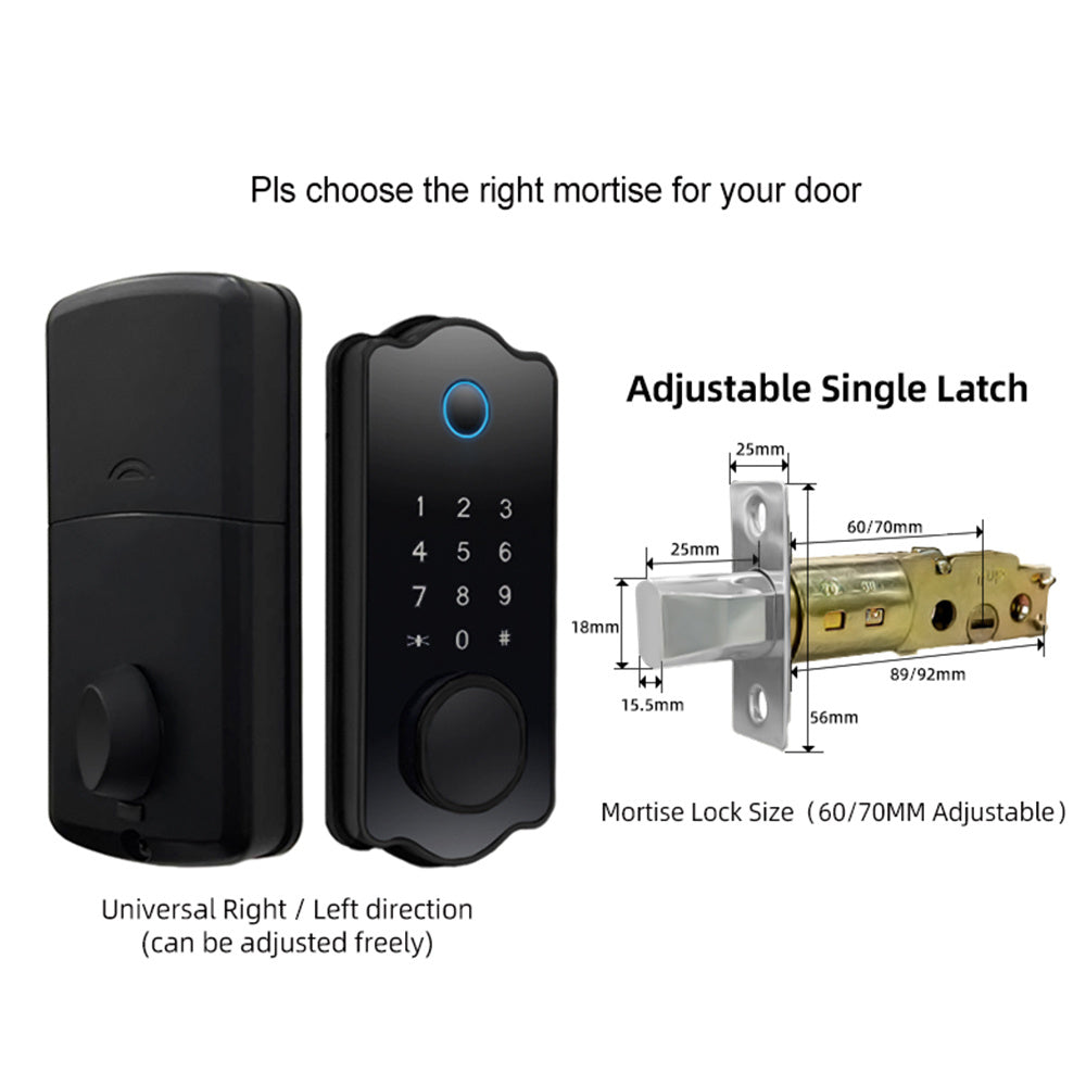 5-in-1 Smart Water-Resistant Door Lock with Auto Lock &