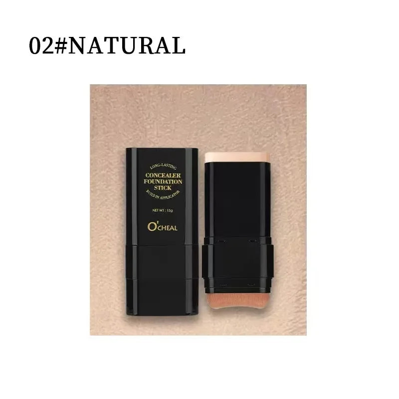 Dual-ended contour stick, facial foundation, concealer, long-lasting dark circles, correcting contour concealer, makeup