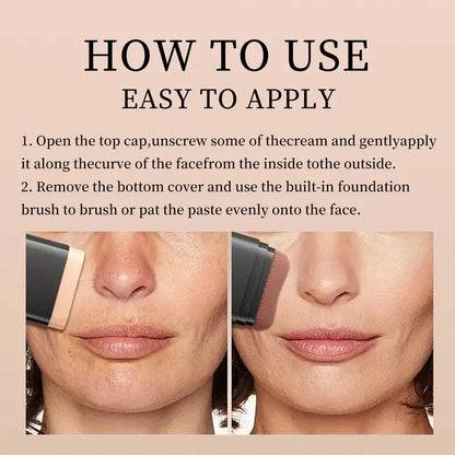 Dual-ended contour stick, facial foundation, concealer, long-lasting dark circles, correcting contour concealer, makeup