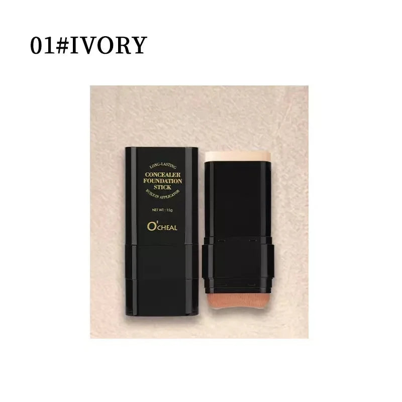 Dual-ended contour stick, facial foundation, concealer, long-lasting dark circles, correcting contour concealer, makeup