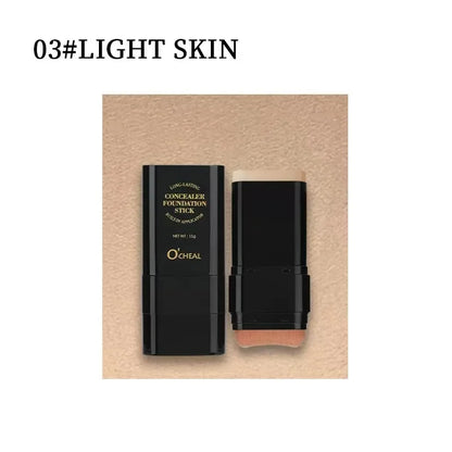 Dual-ended contour stick, facial foundation, concealer, long-lasting dark circles, correcting contour concealer, makeup