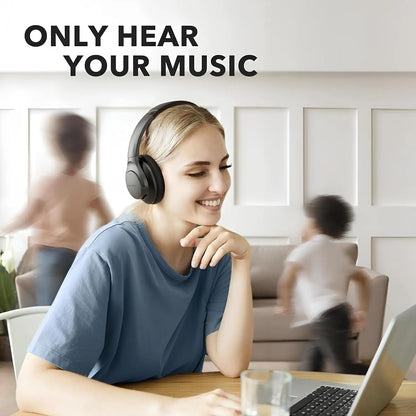 Soundcore Anker Life Q20 Hybrid Active Noise Cancelling, Wireless Over Ear Bluetooth Headphones, 60H Playtime  (Refurbished)