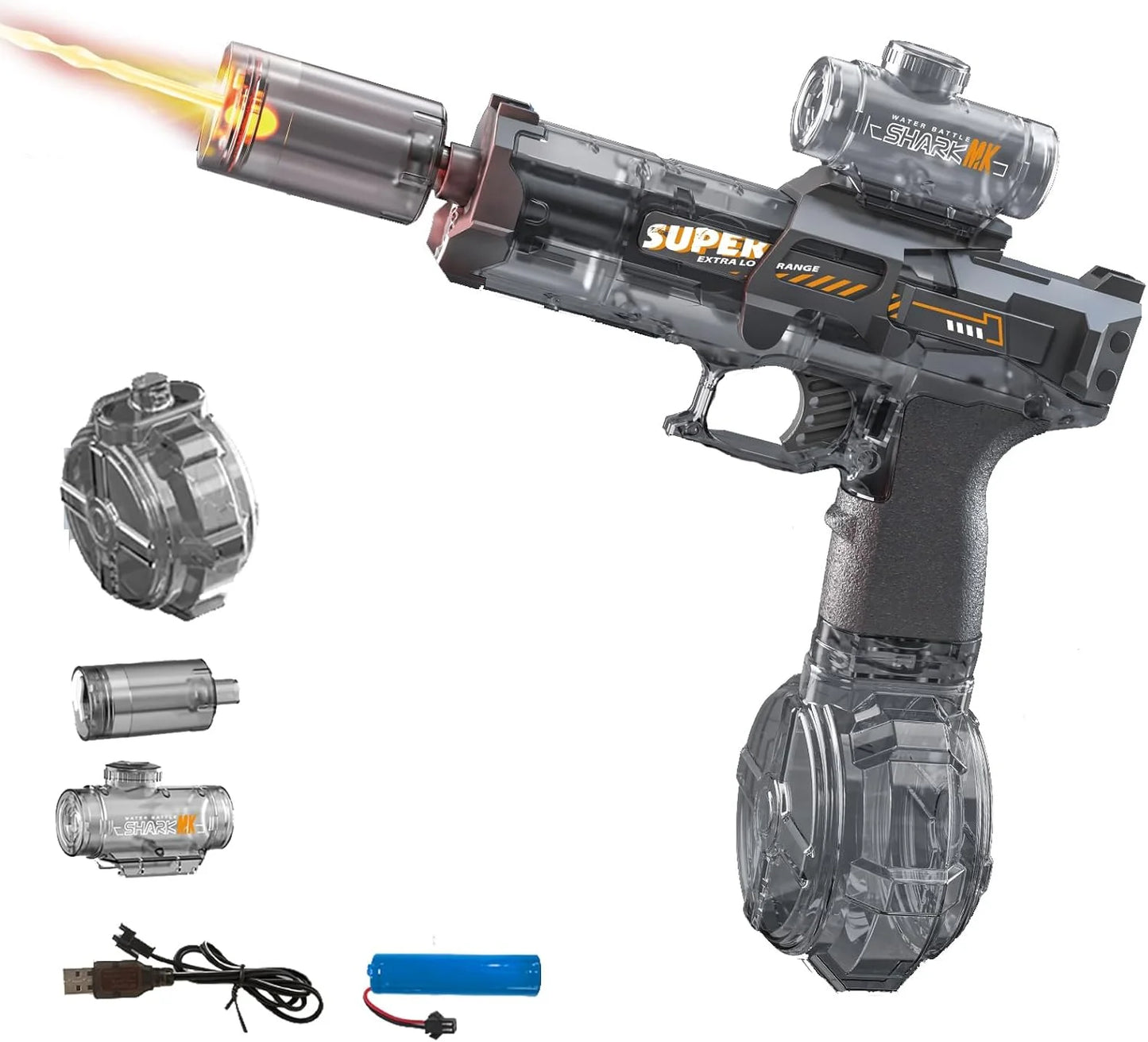 Electric Water Gun, Automatic Squirt Guns with Long Range with Large Capacity,  Water Blasters for Outdoor Summer