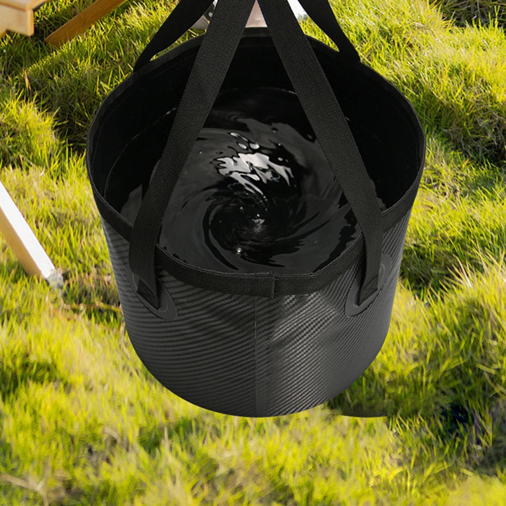 20L Fishing Folding Bucket Waterproof Collapsible Bucket Multifunction Camping Bucket Bag Lightweight for Travel Fishing Boating