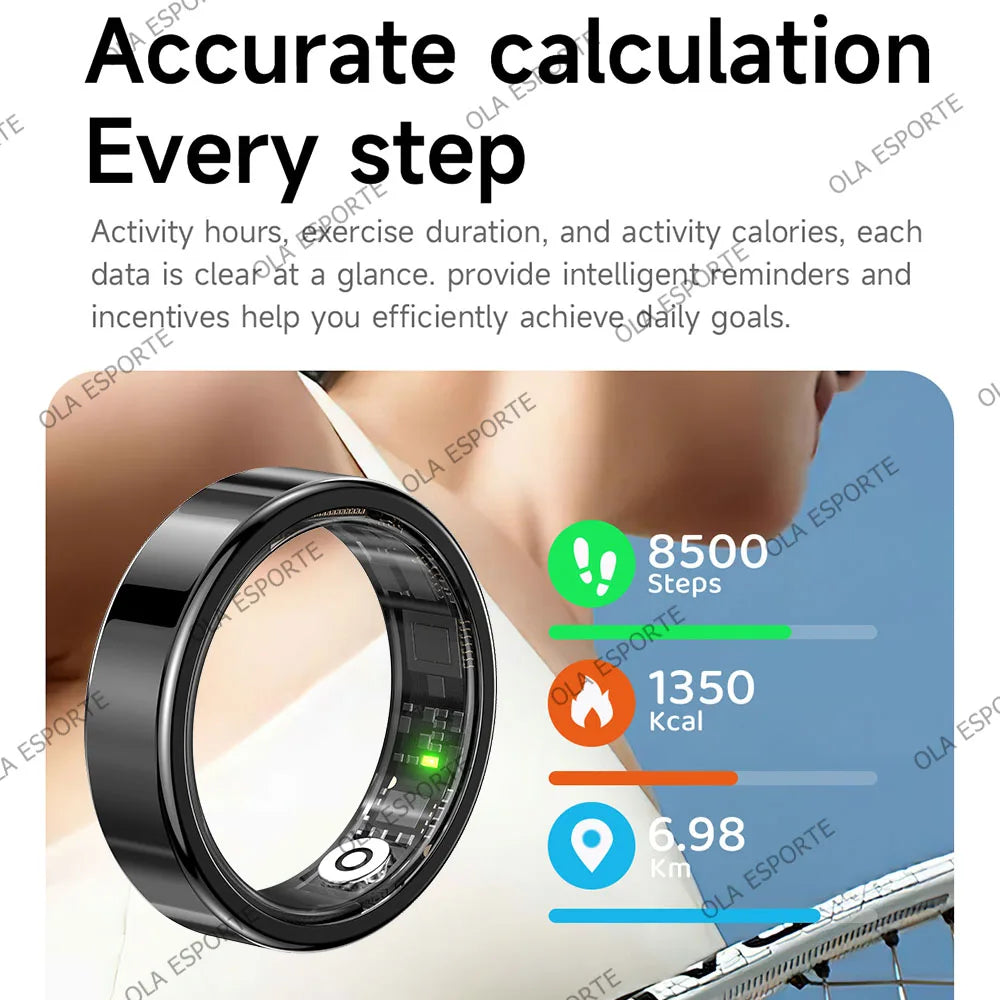 R09 Rings Women's Men Couple Health Monitor Steps Jring APP Smartring Electronics Devices Waterproof Remote Control Android Ios