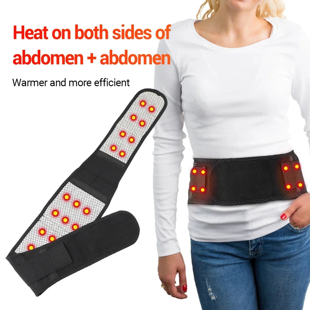 Adjustable Waist Tourmaline Self Heating Magnetic Therapy Back Waist Support Belt Lumbar Brace Massage Band Health Care Therapy