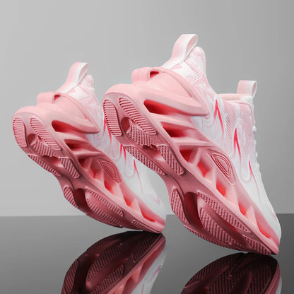 Four-season women's road running shoes, shock-absorbing sports control casual sports shoes, outdoor anti-slip cross-country shoe