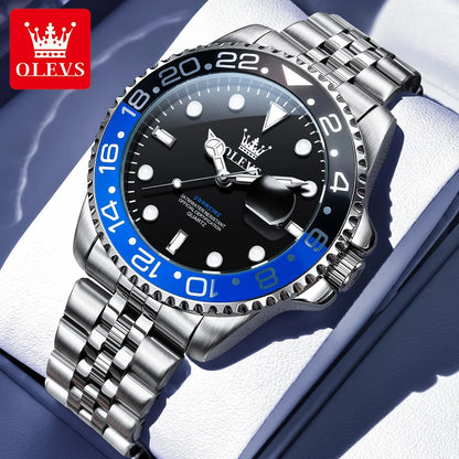 OLEVS 5657 Mens Watch Original Fashion Brand Waterproof Luminous Quartz Watch Luxury Men Automatic Date Sport Watch For Men