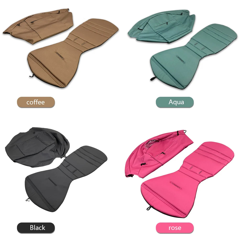 3pcs/set 175 Stroller Accessories Canopy Cover Seat Cushion Compatible With Babyzen YOYO  Cover Seat Mattress With Zipper Pocket