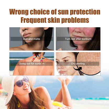 EELHOE 40g Coverage Sunscreen Stick SPF 50+ Anti-UV Moisturizing Preventing Dry Skin Long-lasting Protector Portable Care Body