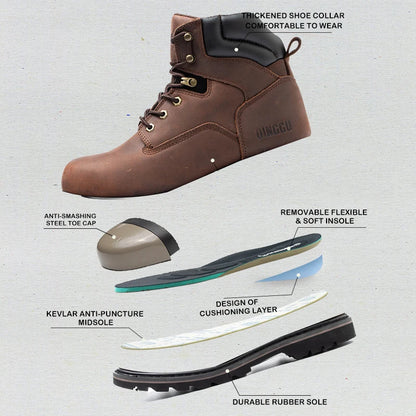 Lightweight Breathable Industrial Construction Sneakers Protective Shoes for Comfortable Work at Construction Site