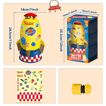 Kids Water Toys Water Sprinklers for Yard Outdoor Rocket Splash Kids Sprinkler for Outside Backyard Summer Garden Beach Water Play Toys