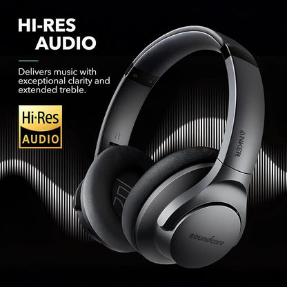 Soundcore Anker Life Q20 Hybrid Active Noise Cancelling, Wireless Over Ear Bluetooth Headphones, 60H Playtime  (Refurbished)