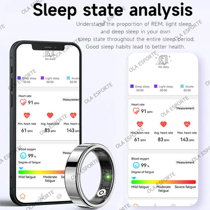 R09 Rings Women's Men Couple Health Monitor Steps Jring APP Smartring Electronics Devices Waterproof Remote Control Android Ios