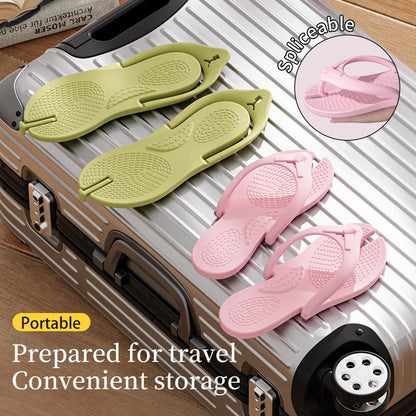 Travel lightweight foldable slippers for women, disposable for showering, portable slippers for men on business trips