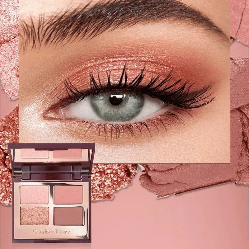 New CT Four-color Eyeshadow Palette Matte Glitter Eyeshadow Shiny Eye Makeup Cushion Applicator Highlight Contouring Pen Makeup