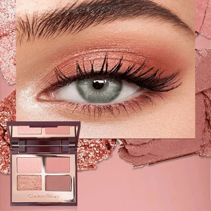 New CT Four-color Eyeshadow Palette Matte Glitter Eyeshadow Shiny Eye Makeup Cushion Applicator Highlight Contouring Pen Makeup