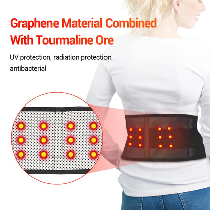 Adjustable Waist Tourmaline Self Heating Magnetic Therapy Back Waist Support Belt Lumbar Brace Massage Band Health Care Therapy