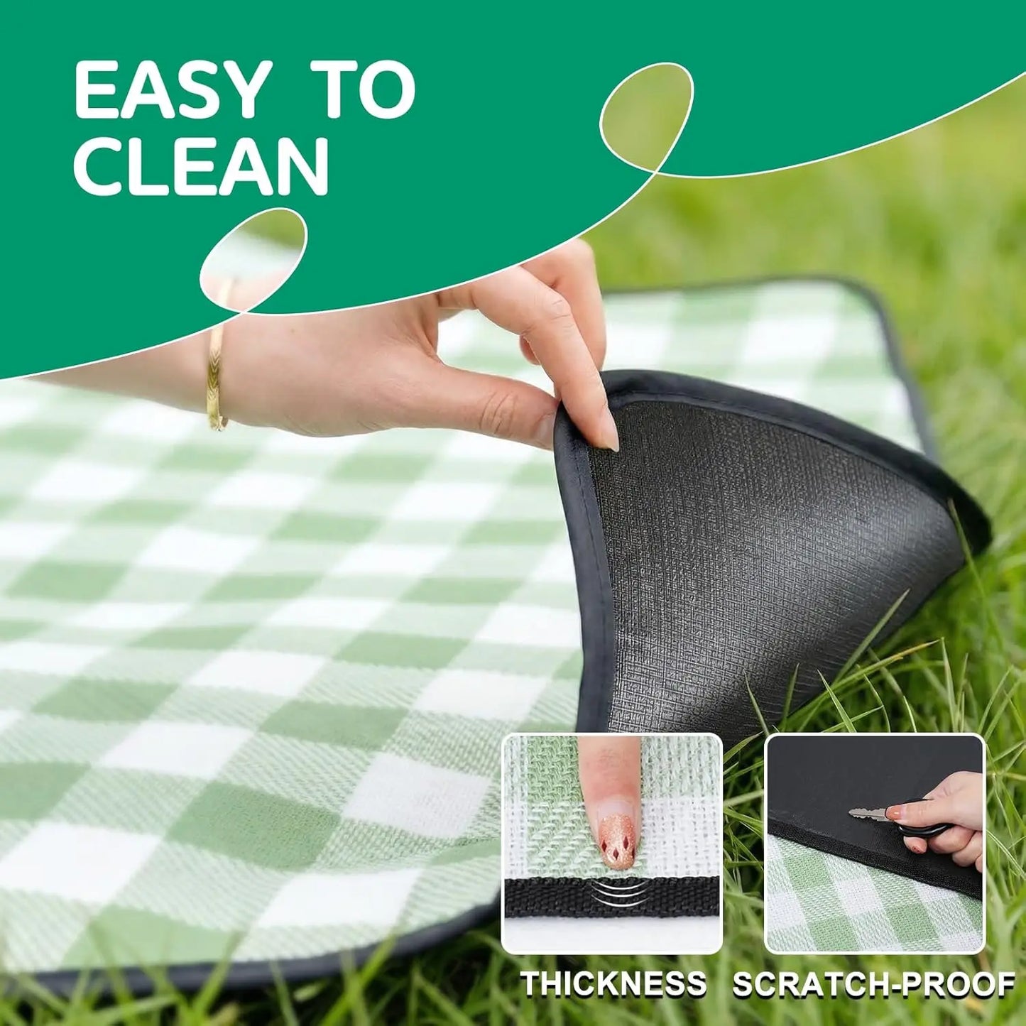 Waterproof Beach Blanket Picnic Outdoor Camp Mat Towel Family Trip Essentials Summer Vacation Must Have Travel Accessories La