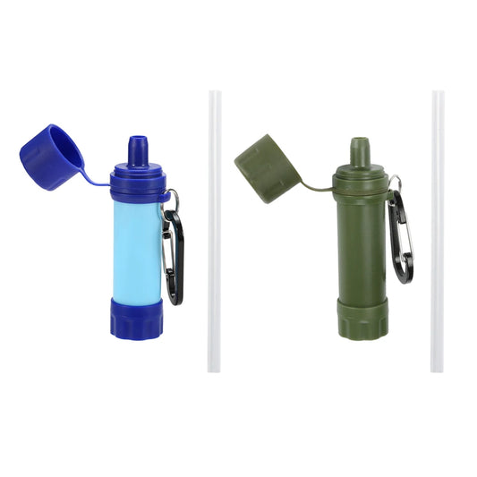 Multifunction Drinking Water Filtering Tools Camping Hiking Water Purifier Straw Multifunctional Drinking Filtration