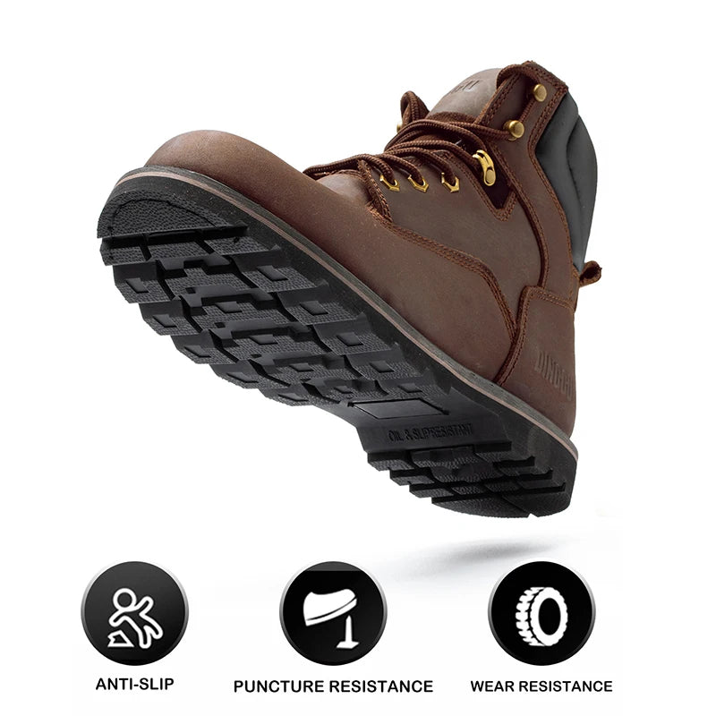 Lightweight Breathable Industrial Construction Sneakers Protective Shoes for Comfortable Work at Construction Site