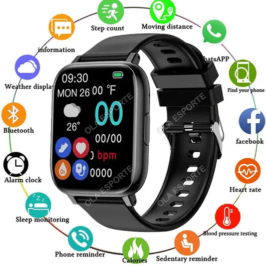 2025 Smart Watch Men Women GPS HD Touch Screen Blood Pressure Monitor Sports Watches Bluetooth Call Fitness Digital Smartwatch