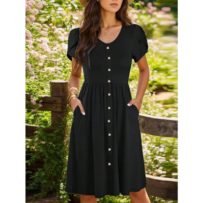 【New style】Dresses For Women, Summer Dresses, Vacation Dresses For Women, Casual Dresses For Women, Basic Pastoral A-Line Midi