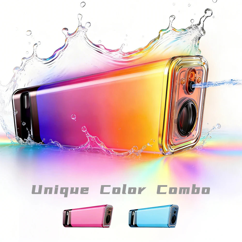 New Arrival Gradient Light Up & Musical Water Blaster 2026 Summer Rechargeable Electric Water Gun for Kids Adults Beach Pool Toy