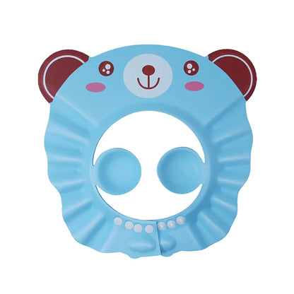 Cute Animal Shower Cap Safety Eye Protection Ear Protection Lightweight Cute Cartoon Baby Bath Protective Cap Shampoo Bath Care