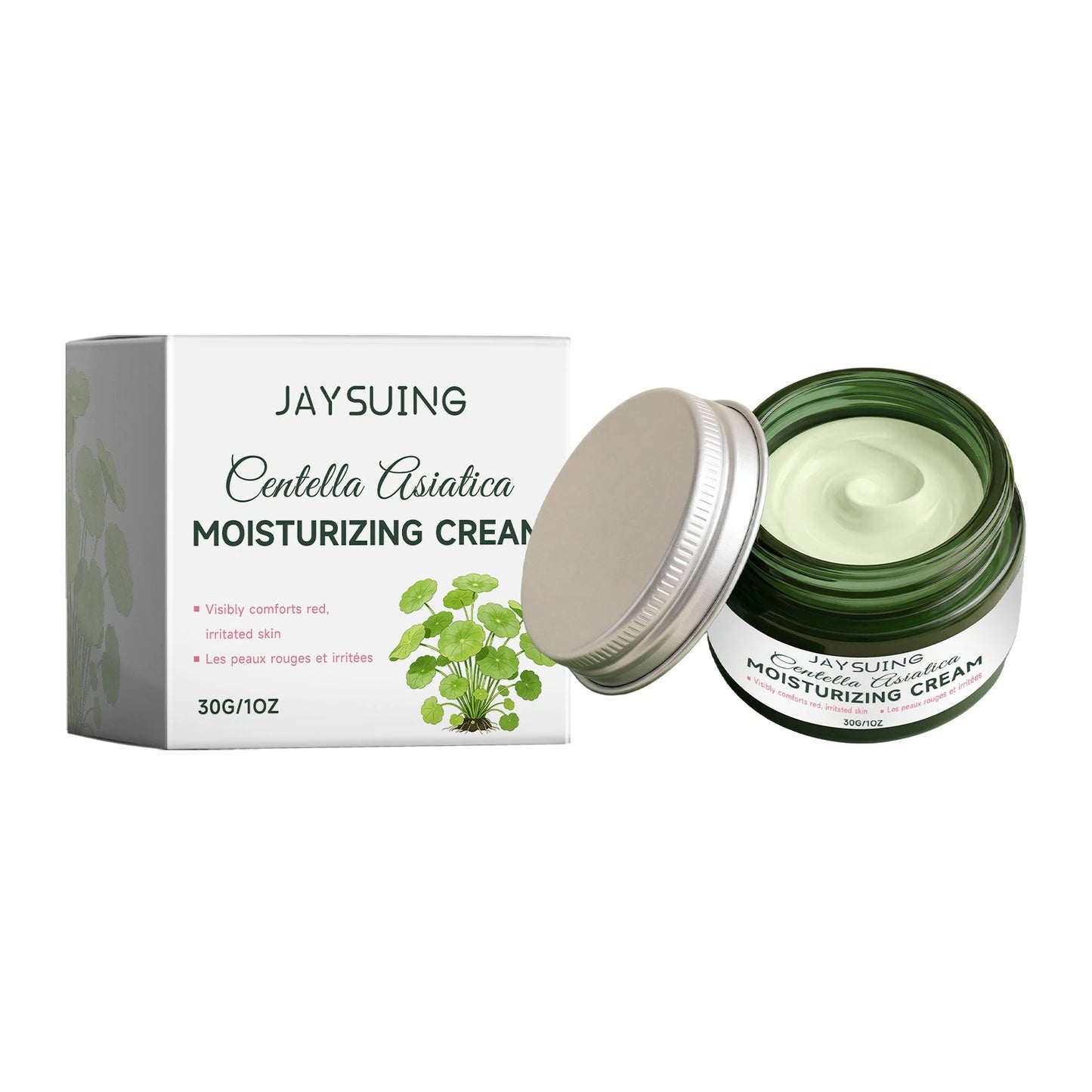 Jaysuing Centella Centella Moisturizer, Gently Moisturizing Facial Skin, Soft, Refreshing and Brightening Skin Care Cream