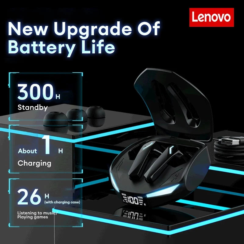 Original Lenovo XT53 TWS Upgrade Bluetooth V5.4 Headphones Wireless LED Digital Display Earphones Noise Reduction Headset
