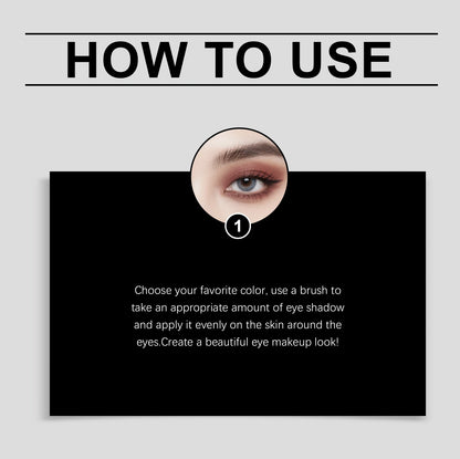 Waterproof Smudge-Proof 9-Color Eyeshadow Palette Multi-Use Long-Lasting Non-Fading Eye Makeup Parties Daily Gatherings