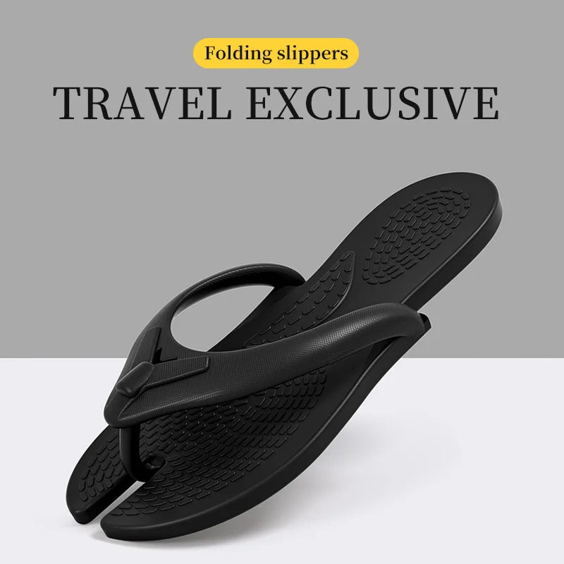 Travel lightweight foldable slippers for women, disposable for showering, portable slippers for men on business trips