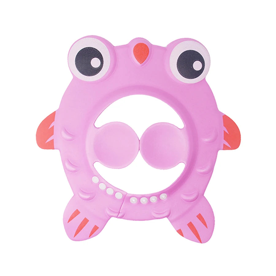 Cute Animal Shower Cap Safety Eye Protection Ear Protection Lightweight Cute Cartoon Baby Bath Protective Cap Shampoo Bath Care
