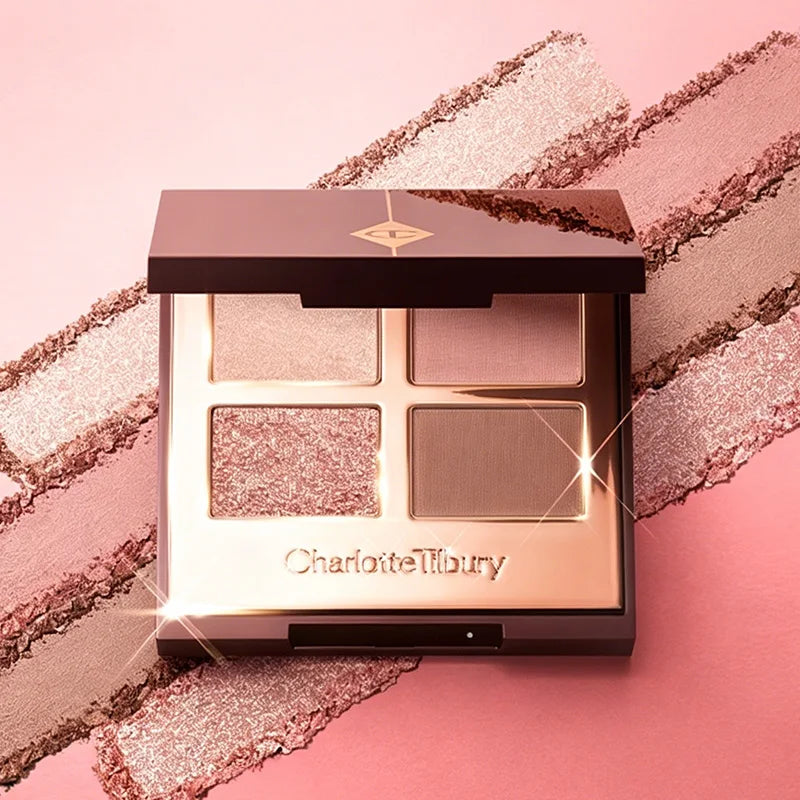 New CT Four-color Eyeshadow Palette Matte Glitter Eyeshadow Shiny Eye Makeup Cushion Applicator Highlight Contouring Pen Makeup