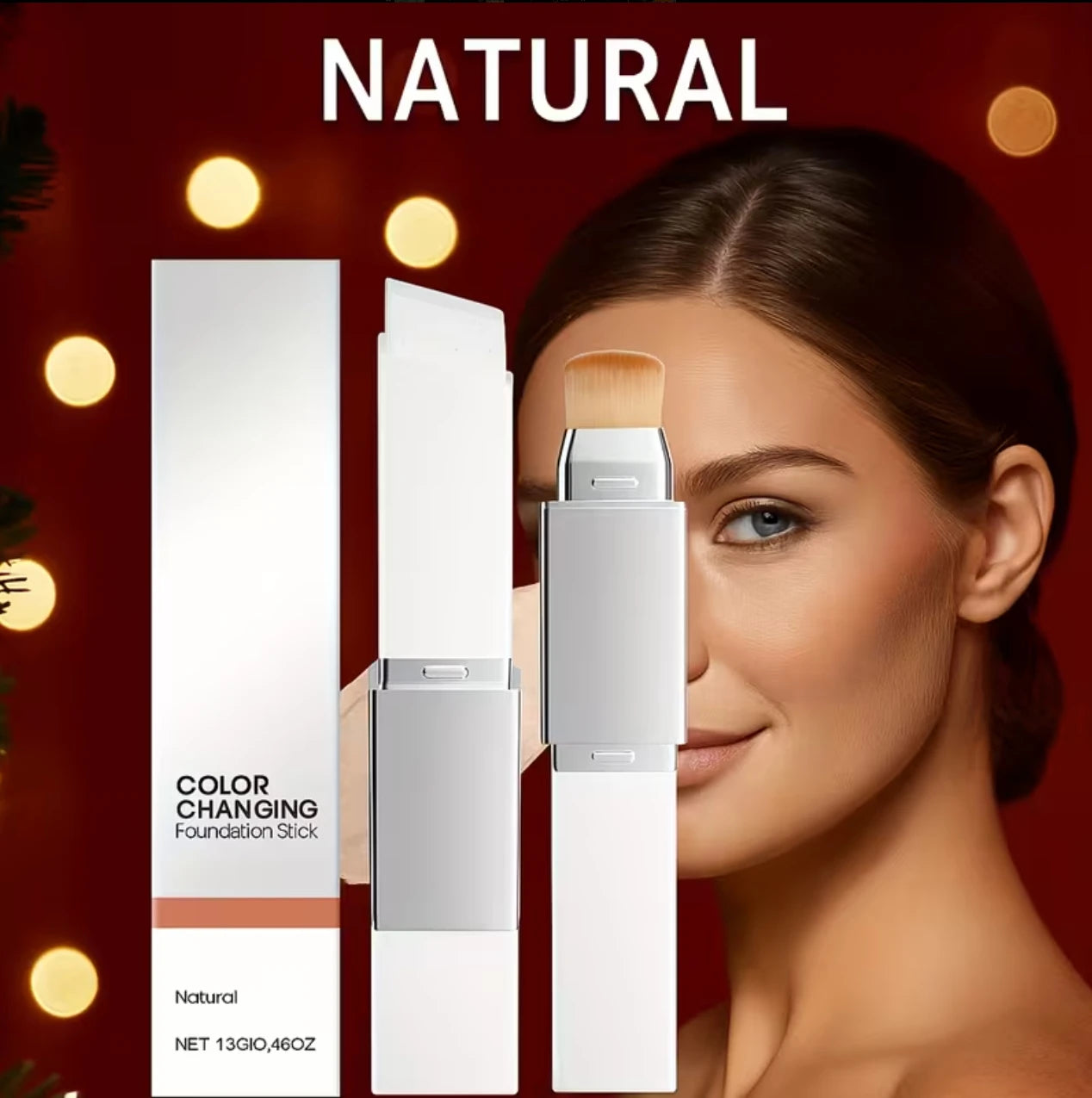 2-in-1 concealer foundation stick, covers dark circles, waterproof and sweatproof, creates the ideal flawless makeup look