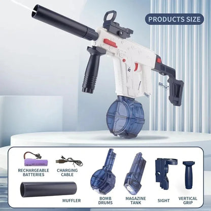 Electric Water Gun, Water Guns for Adults Kids, Strong Power, Up to 25 FT Long Range, Summer Water Gun Toys for Adults and Kids.