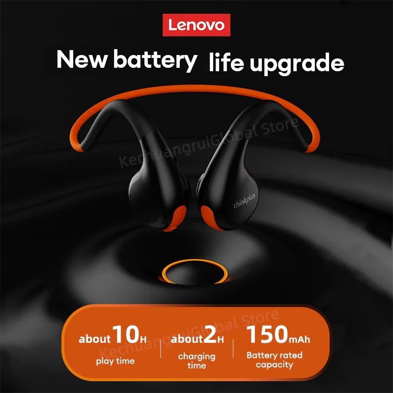 Original Lenovo X7 Air Conduction Headphone Wireless Bluetooth 5.3 Earphones Bone Conduction Headset Outdoor Sports EarHook Mic