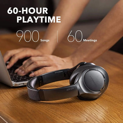 Soundcore Anker Life Q20 Hybrid Active Noise Cancelling, Wireless Over Ear Bluetooth Headphones, 60H Playtime  (Refurbished)