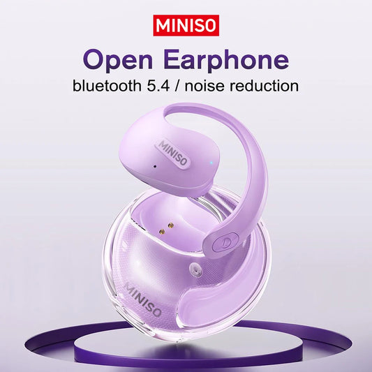 MINISO X15 PRO OWS Bluetooth Headset 5.4 Bluetooth  EarphonesButton Control Noise Cancelling Ear Hanging Headphones With Mic
