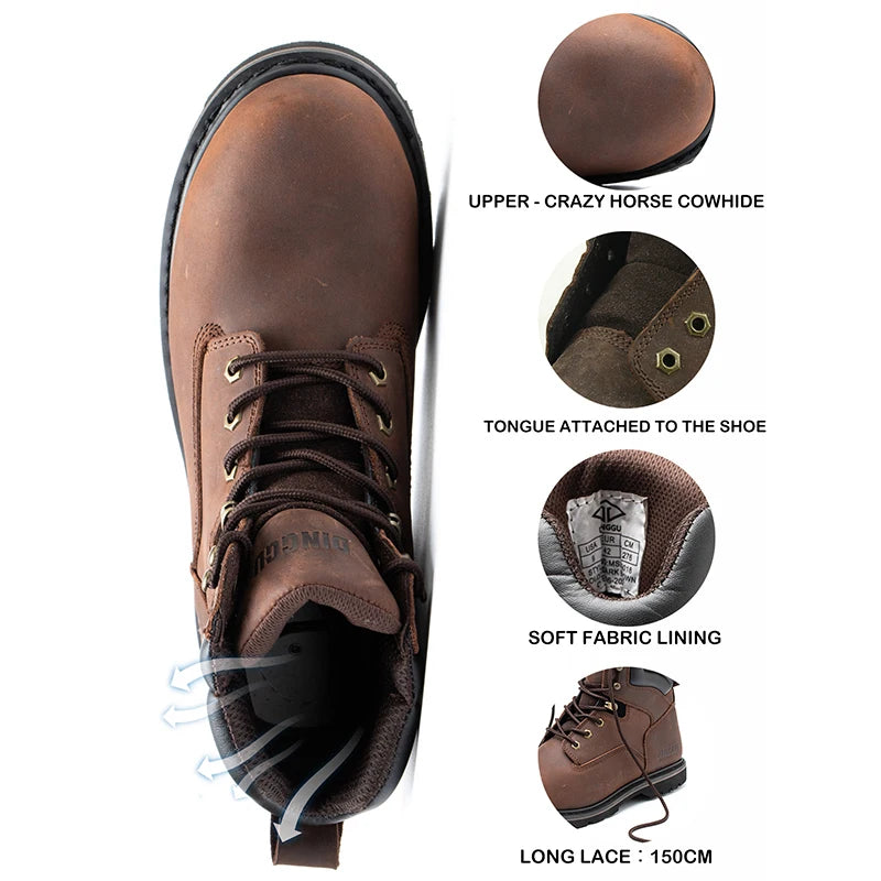 Lightweight Breathable Industrial Construction Sneakers Protective Shoes for Comfortable Work at Construction Site