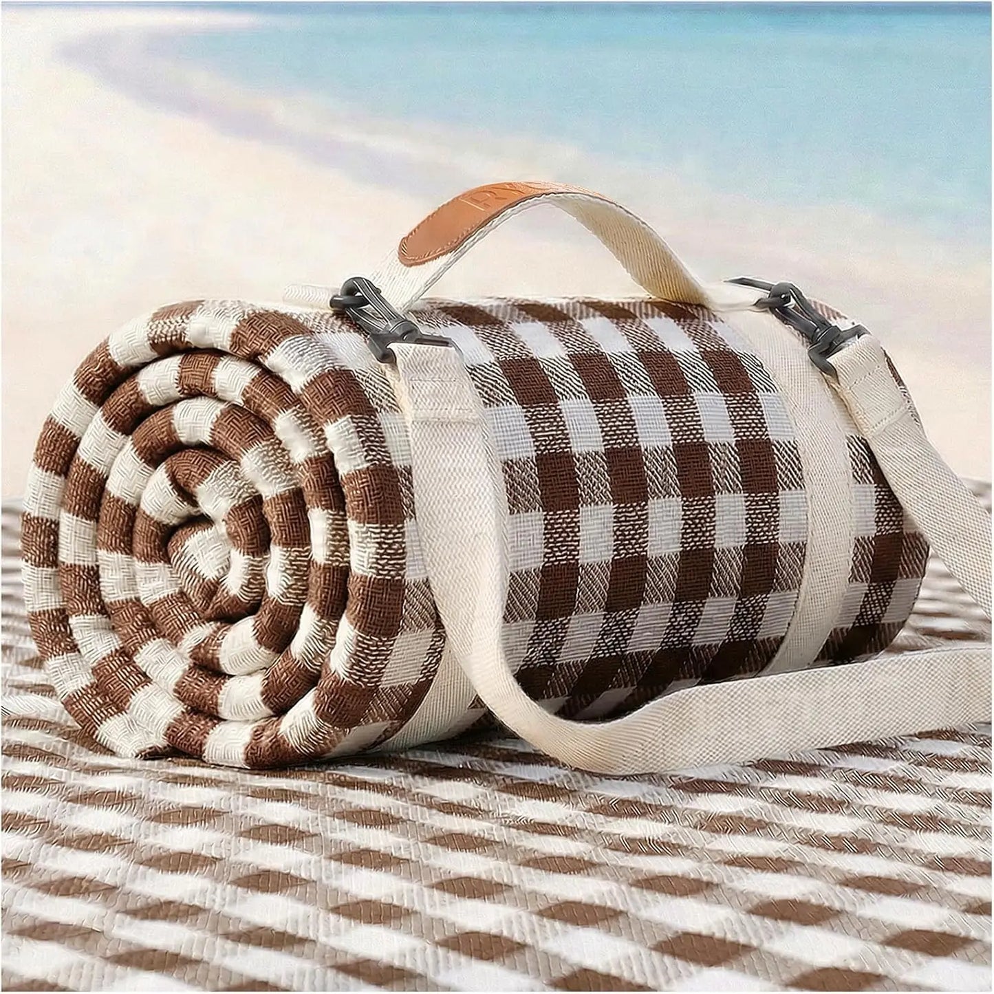 Waterproof Beach Blanket Picnic Outdoor Camp Mat Towel Family Trip Essentials Summer Vacation Must Have Travel Accessories La
