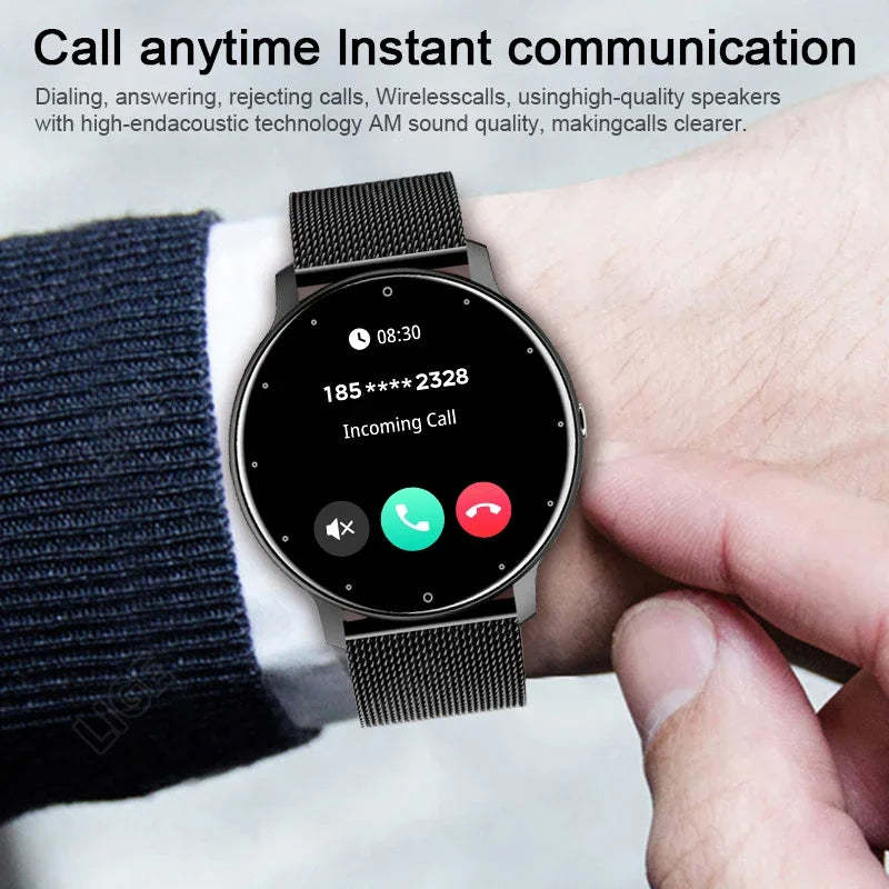 LIGE 2024 Smart Watch Men 1.28" Full Touch Bracelet Fitness Tracker Sports Watches Bluetooth Call Smart Clock Women Smartwatch
