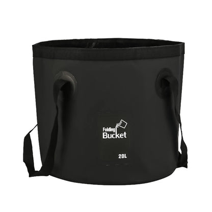 20L Fishing Folding Bucket Waterproof Collapsible Bucket Multifunction Camping Bucket Bag Lightweight for Travel Fishing Boating