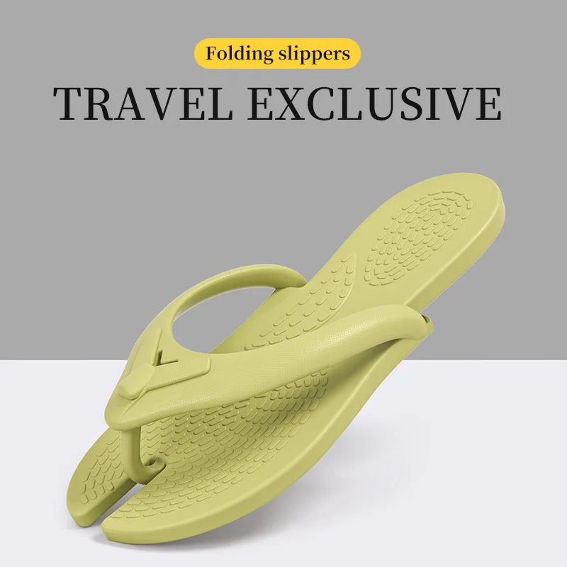 Travel lightweight foldable slippers for women, disposable for showering, portable slippers for men on business trips
